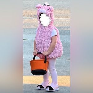 Pig costume in pink